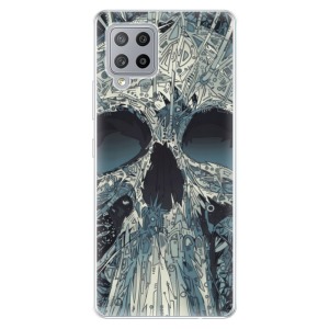 Odolné silikonové pouzdro iSaprio - Abstract Skull na mobil Samsung Galaxy A42 5G
