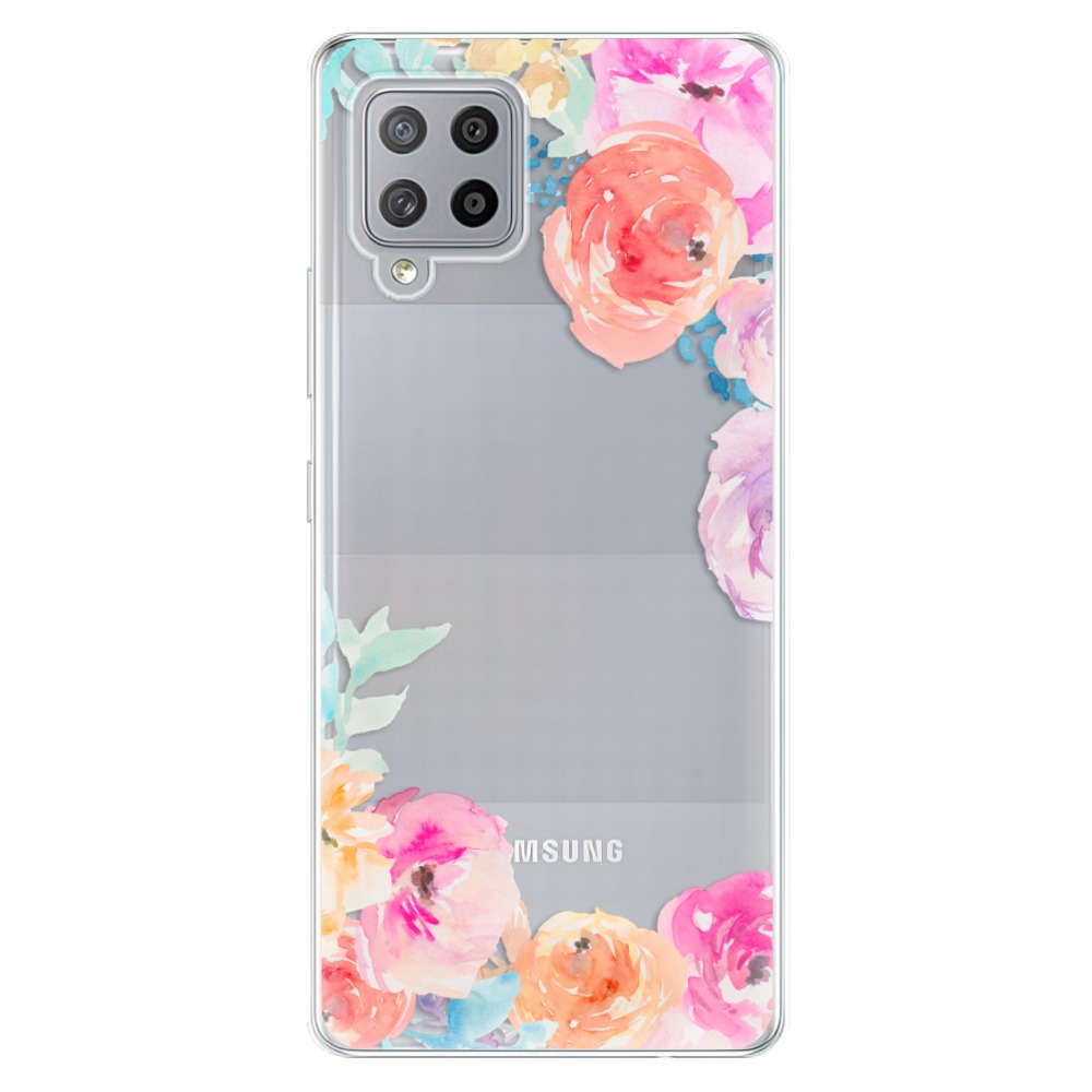 Odolné silikonové pouzdro iSaprio - Flower Brush - Samsung Galaxy A42