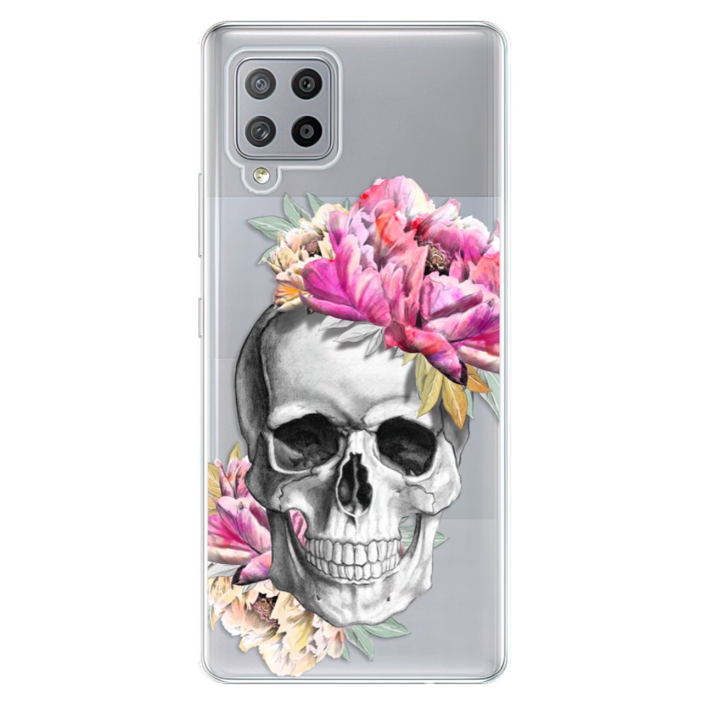 Odolné silikonové pouzdro iSaprio - Pretty Skull - Samsung Galaxy A42