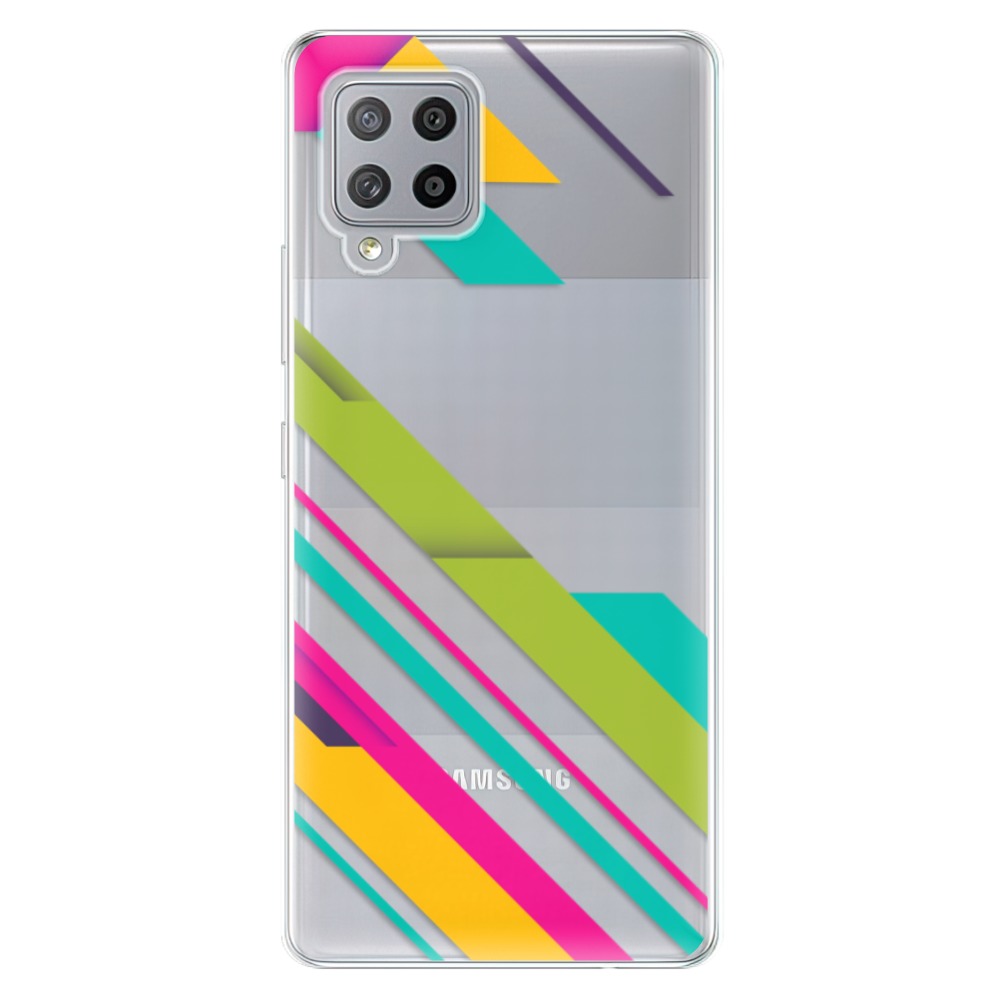 Odolné silikonové pouzdro iSaprio - Color Stripes 03 - Samsung Galaxy A42