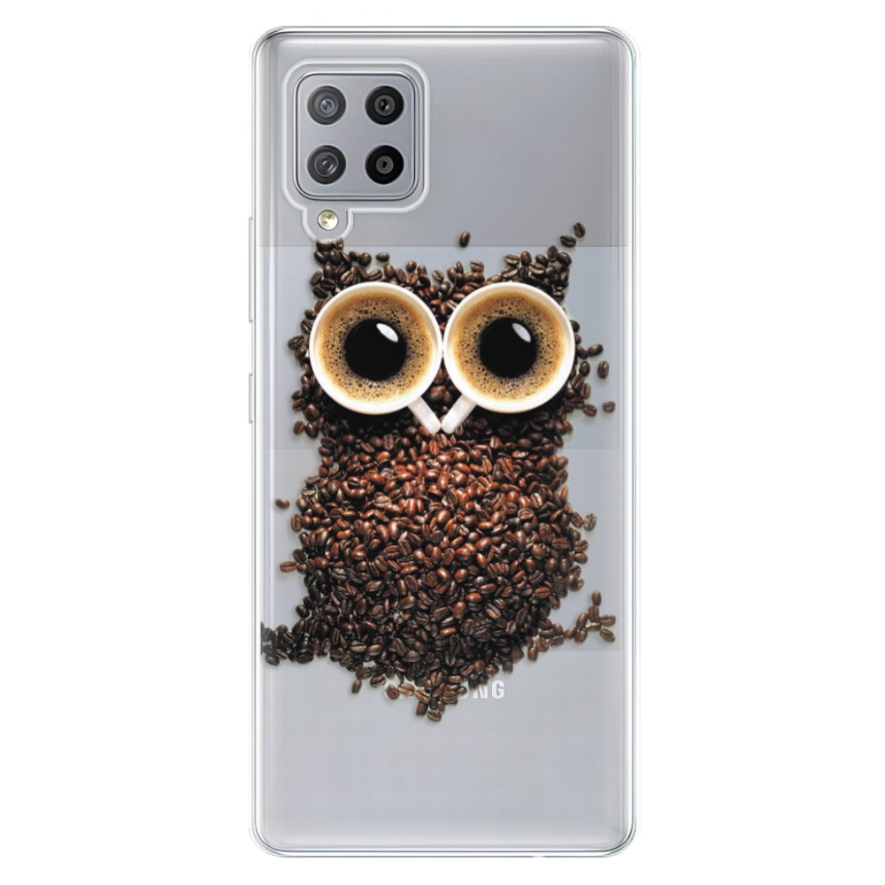 Odolné silikonové pouzdro iSaprio - Owl And Coffee - Samsung Galaxy A42