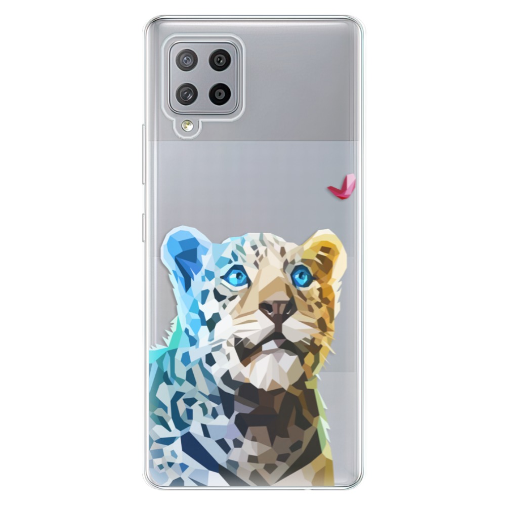 Odolné silikonové pouzdro iSaprio - Leopard With Butterfly - Samsung Galaxy A42
