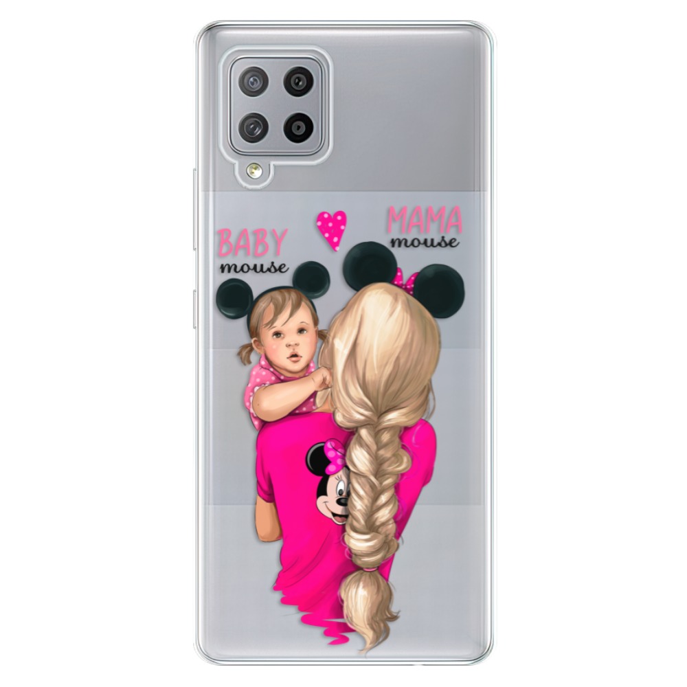 Odolné silikonové pouzdro iSaprio - Mama Mouse Blond and Girl - Samsung Galaxy A42