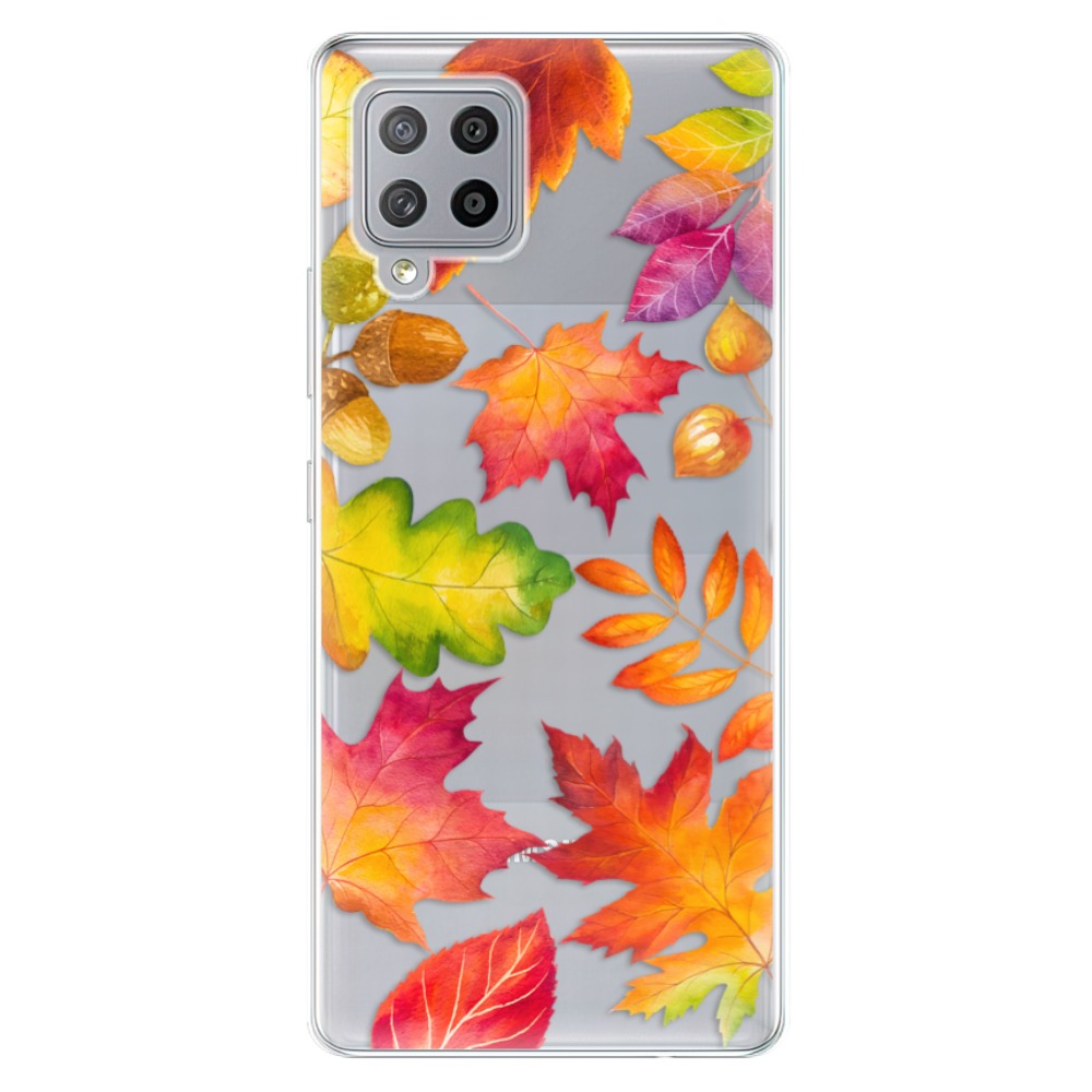 Odolné silikonové pouzdro iSaprio - Autumn Leaves 01 na mobil Samsung Galaxy A42 5G (Odolný silikonový kryt, obal, pouzdro iSaprio - Autumn Leaves 01 na mobilní telefon Samsung Galaxy A42 5G)