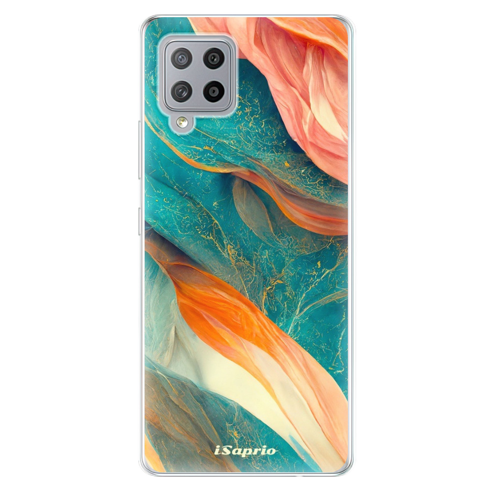 Odolné silikonové pouzdro iSaprio - Abstract Marble - Samsung Galaxy A42