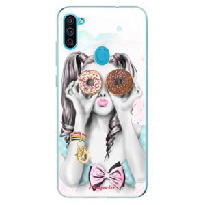 Odolné silikonové pouzdro iSaprio - Donuts 10 na mobil Samsung Galaxy M11