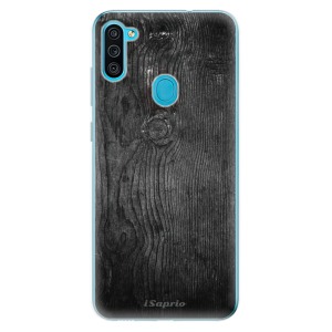 Odolné silikonové pouzdro iSaprio - Black Wood 13 na mobil Samsung Galaxy M11