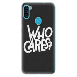 Odolné silikonové pouzdro iSaprio - Who Cares na mobil Samsung Galaxy M11