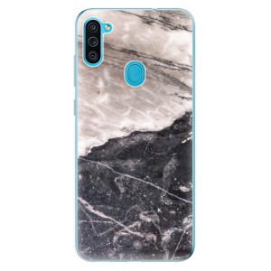Odolné silikonové pouzdro iSaprio - BW Marble na mobil Samsung Galaxy M11