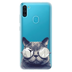 Odolné silikonové pouzdro iSaprio - Crazy Cat 01 na mobil Samsung Galaxy M11