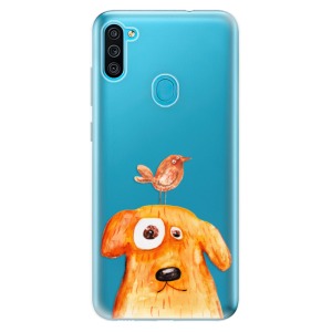 Odolné silikonové pouzdro iSaprio - Dog And Bird na mobil Samsung Galaxy M11