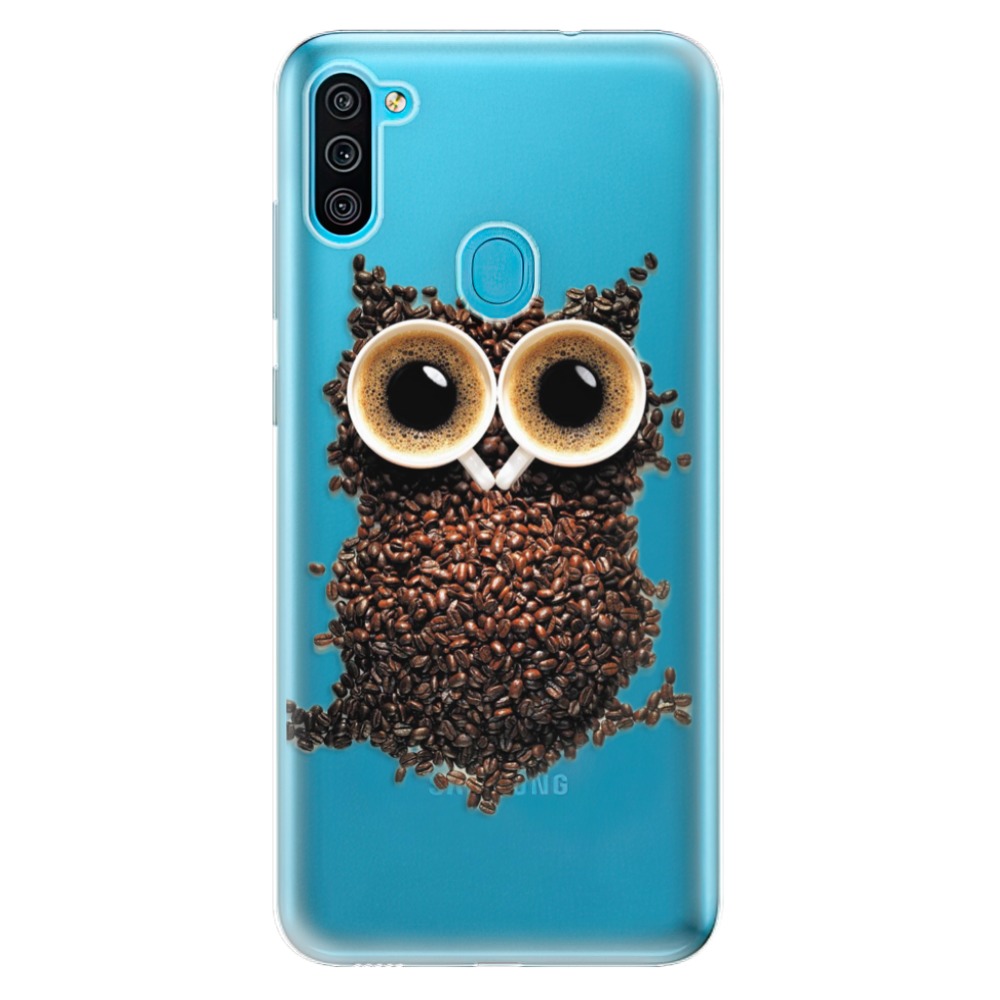Odolné silikonové pouzdro iSaprio - Owl And Coffee - Samsung Galaxy M11