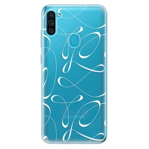 Odolné silikonové pouzdro iSaprio - Fancy - white na mobil Samsung Galaxy M11