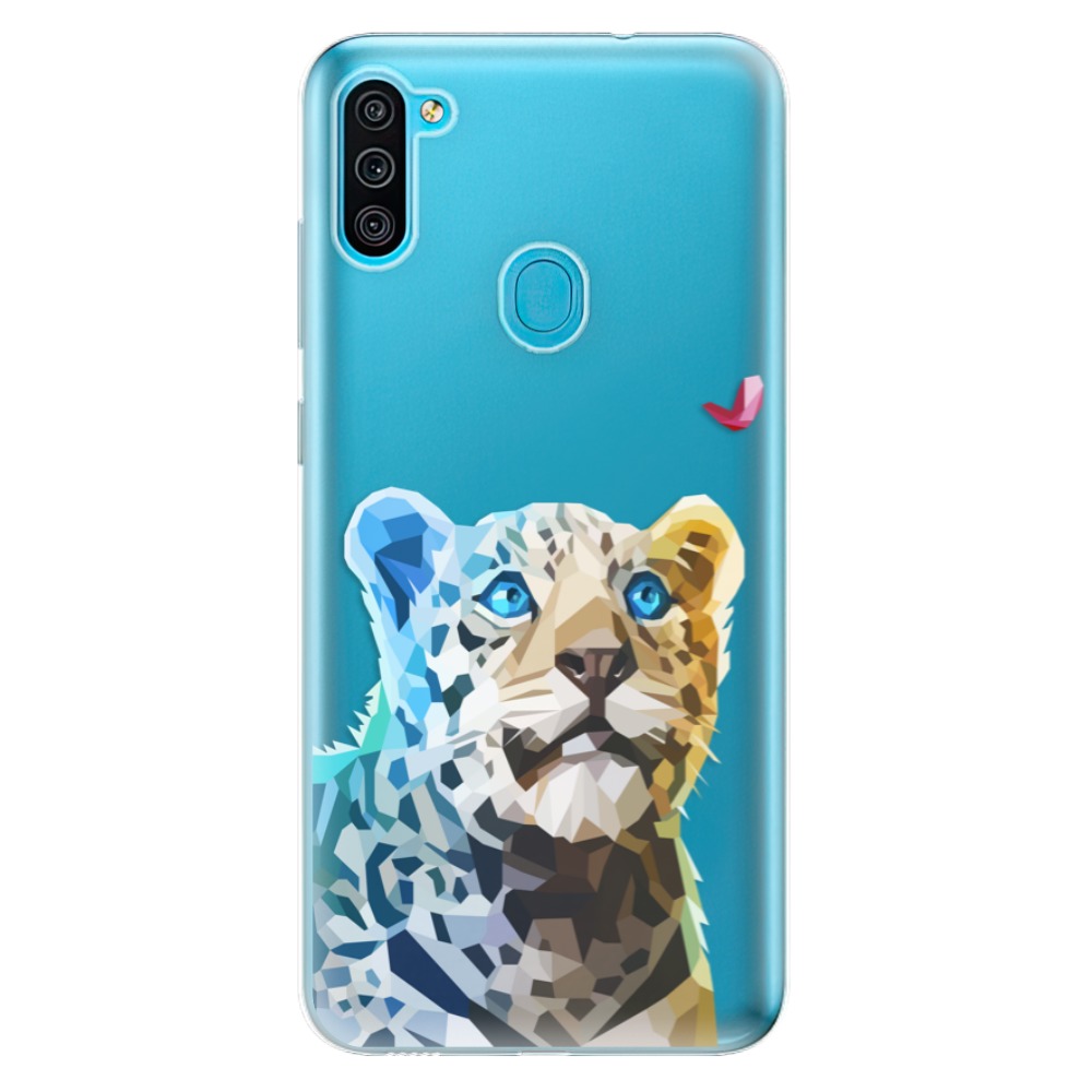 Odolné silikonové pouzdro iSaprio - Leopard With Butterfly - Samsung Galaxy M11