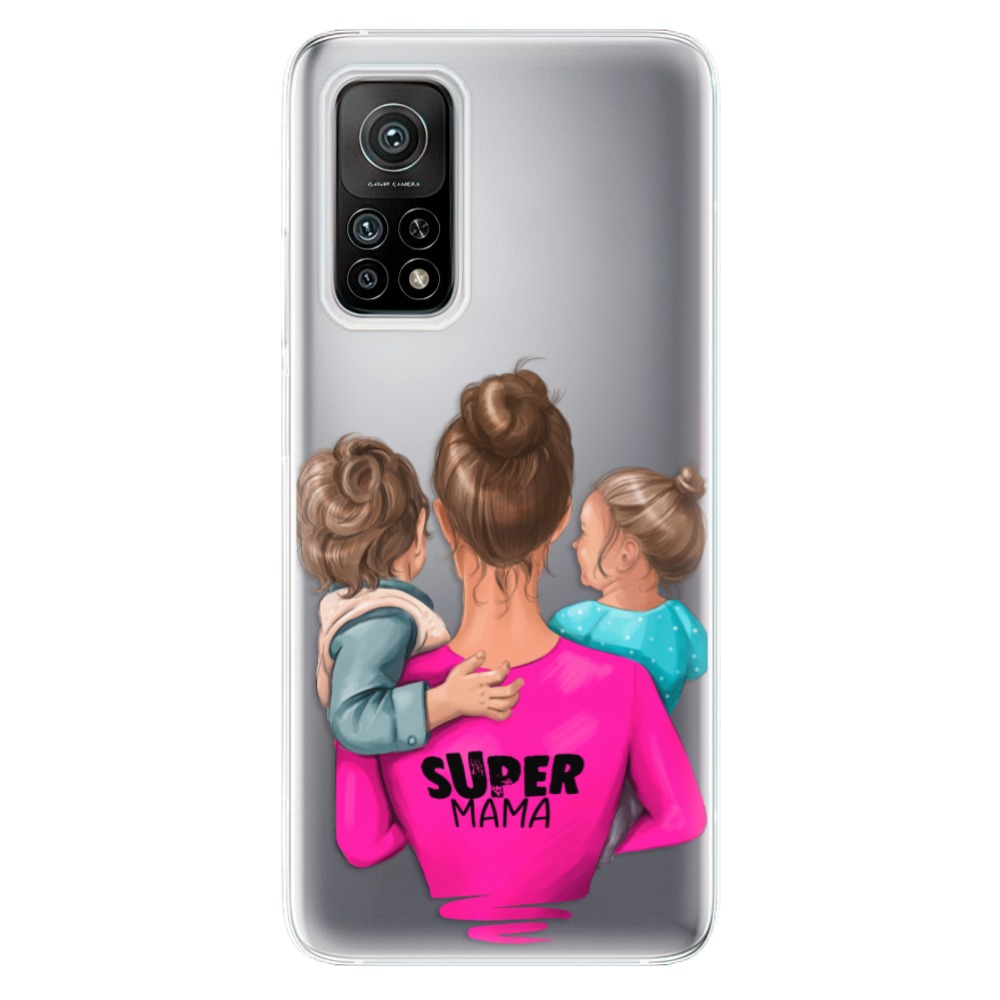 Odolné silikonové pouzdro iSaprio - Super Mama - Boy and Girl - Xiaomi Mi 10T / Mi 10T Pro