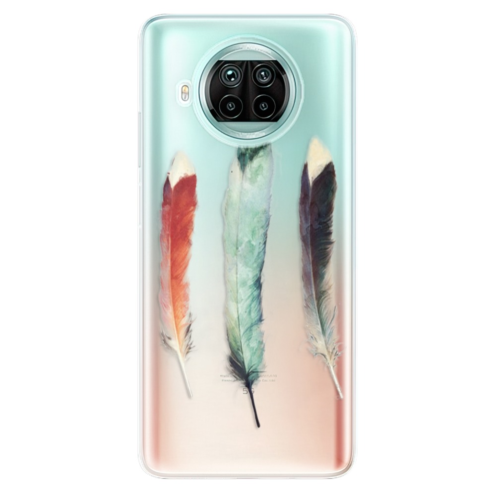 Odolné silikonové pouzdro iSaprio - Three Feathers - Xiaomi Mi 10T Lite