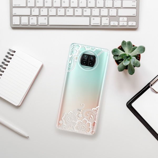 Silikonové pouzdro iSaprio - Xiaomi Mi 10T Lite - White Lace 02