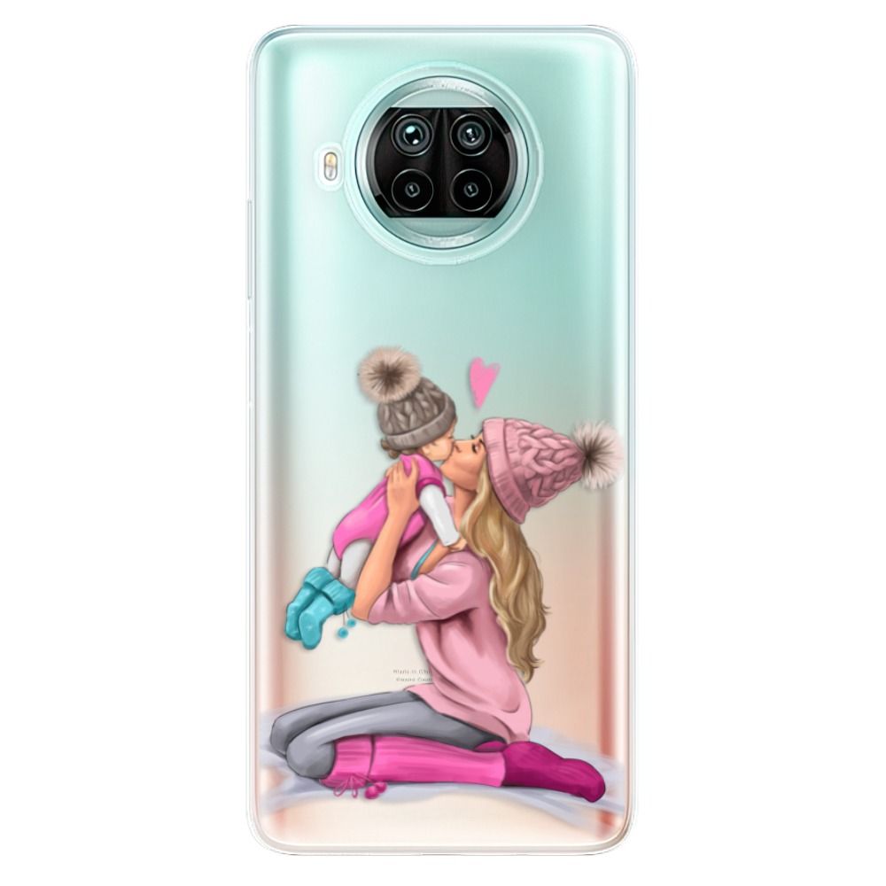 Odolné silikonové pouzdro iSaprio - Kissing Mom - Blond and Girl - Xiaomi Mi 10T Lite