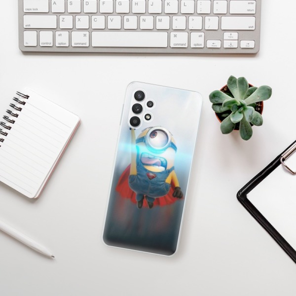Silikonové pouzdro iSaprio - Samsung Galaxy A32 5G - Mimons Superman 02