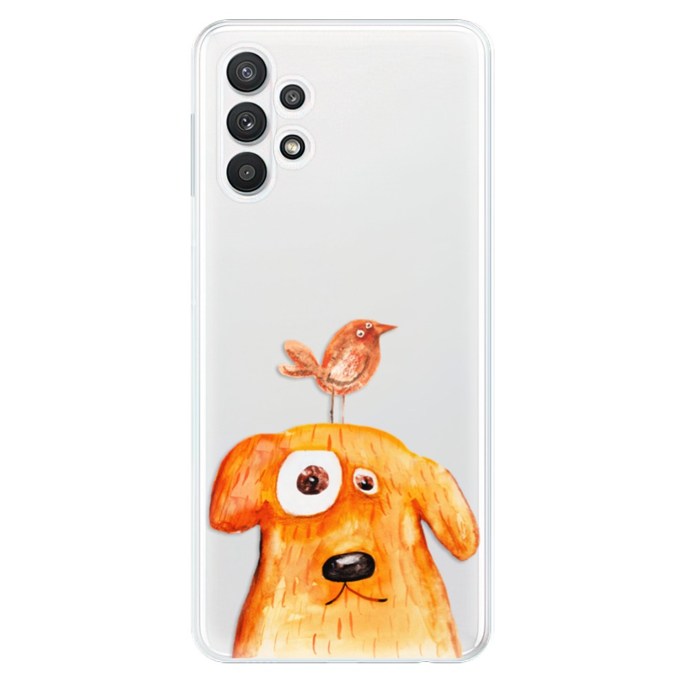 Odolné silikonové pouzdro iSaprio - Dog And Bird na mobil Samsung Galaxy A32 5G (Odolný silikonový kryt, obal, pouzdro iSaprio - Dog And Bird na mobilní telefon Samsung Galaxy A32 5G)