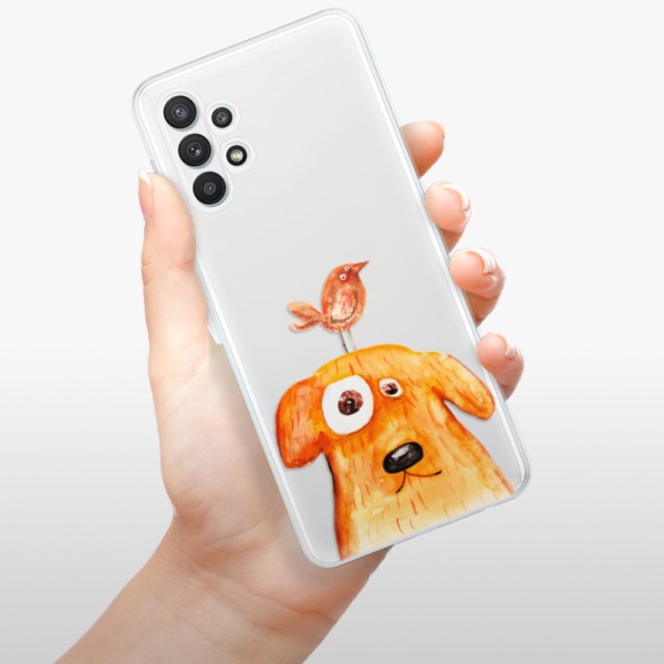 Silikonové pouzdro iSaprio - Samsung Galaxy A32 5G - Dog And Bird