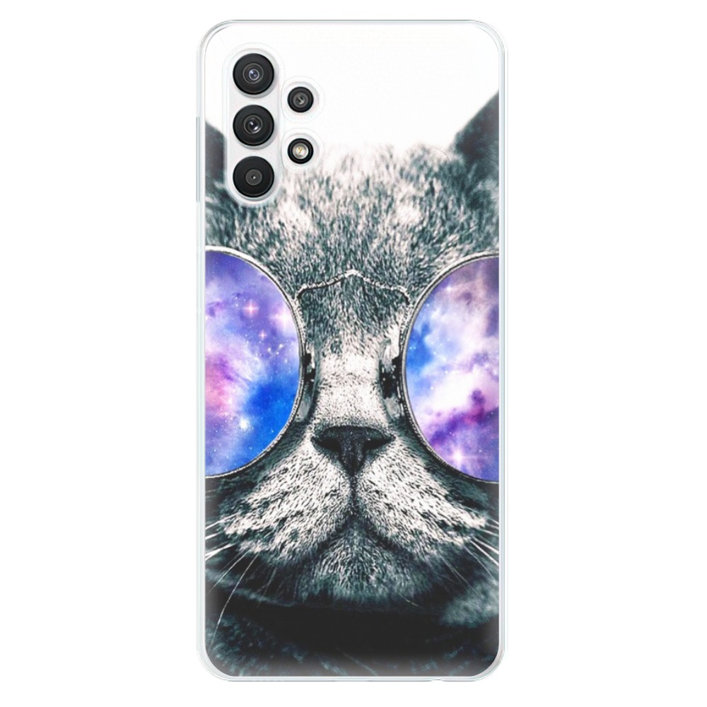 Odolné silikonové pouzdro iSaprio - Galaxy Cat na mobil Samsung Galaxy A32 5G (Odolný silikonový kryt, obal, pouzdro iSaprio - Galaxy Cat na mobilní telefon Samsung Galaxy A32 5G)