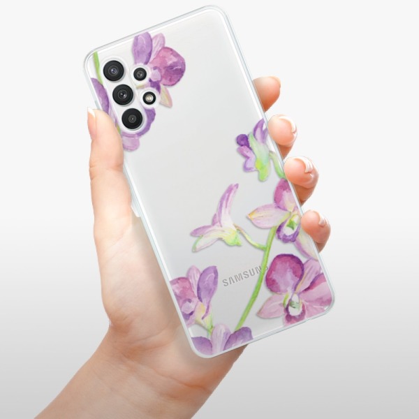 Silikonové pouzdro iSaprio - Samsung Galaxy A32 5G - Purple Orchid