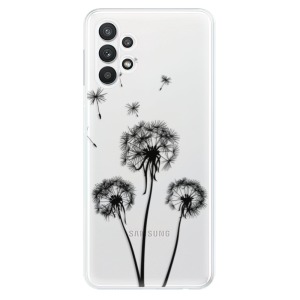 Silikonové pouzdro iSaprio - Samsung Galaxy A32 5G - Three Dandelions black