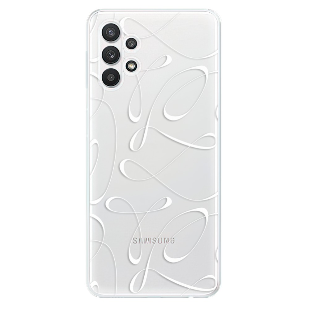 Odolné silikonové pouzdro iSaprio - Fancy - white - Samsung Galaxy A32 5G
