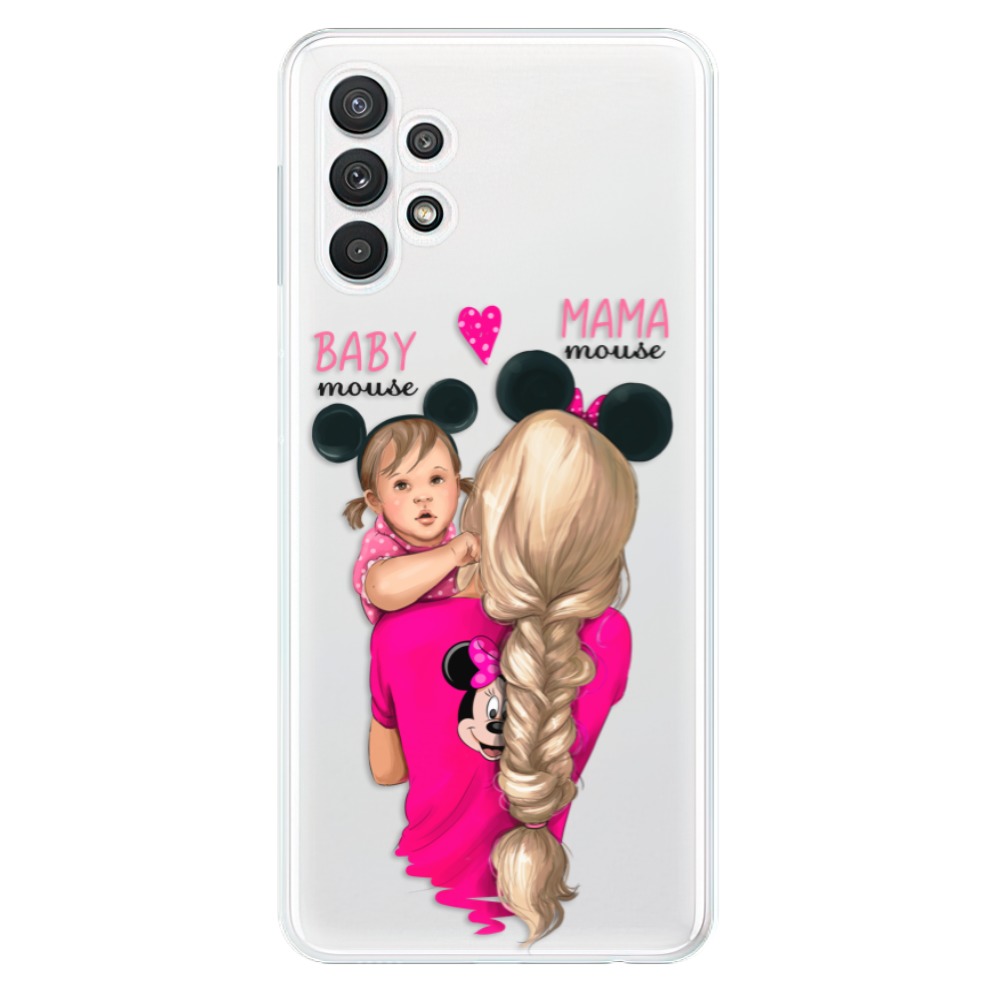 Odolné silikonové pouzdro iSaprio - Mama Mouse Blond and Girl - Samsung Galaxy A32 5G