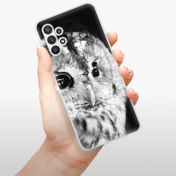 Silikonové pouzdro iSaprio - Samsung Galaxy A32 5G - BW Owl