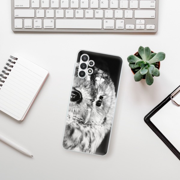 Silikonové pouzdro iSaprio - Samsung Galaxy A32 5G - BW Owl