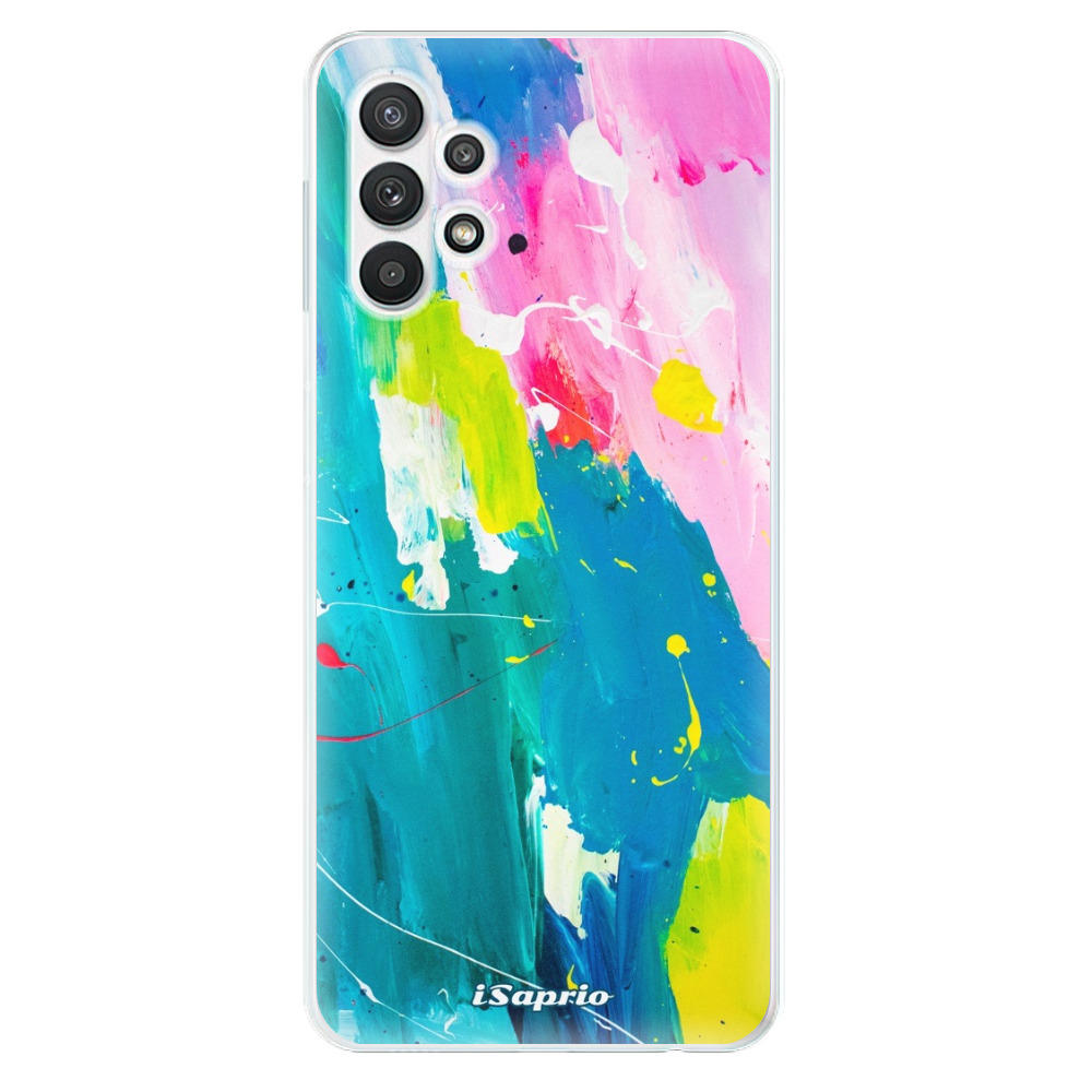 Odolné silikonové pouzdro iSaprio - Abstract Paint 04 - Samsung Galaxy A32 5G