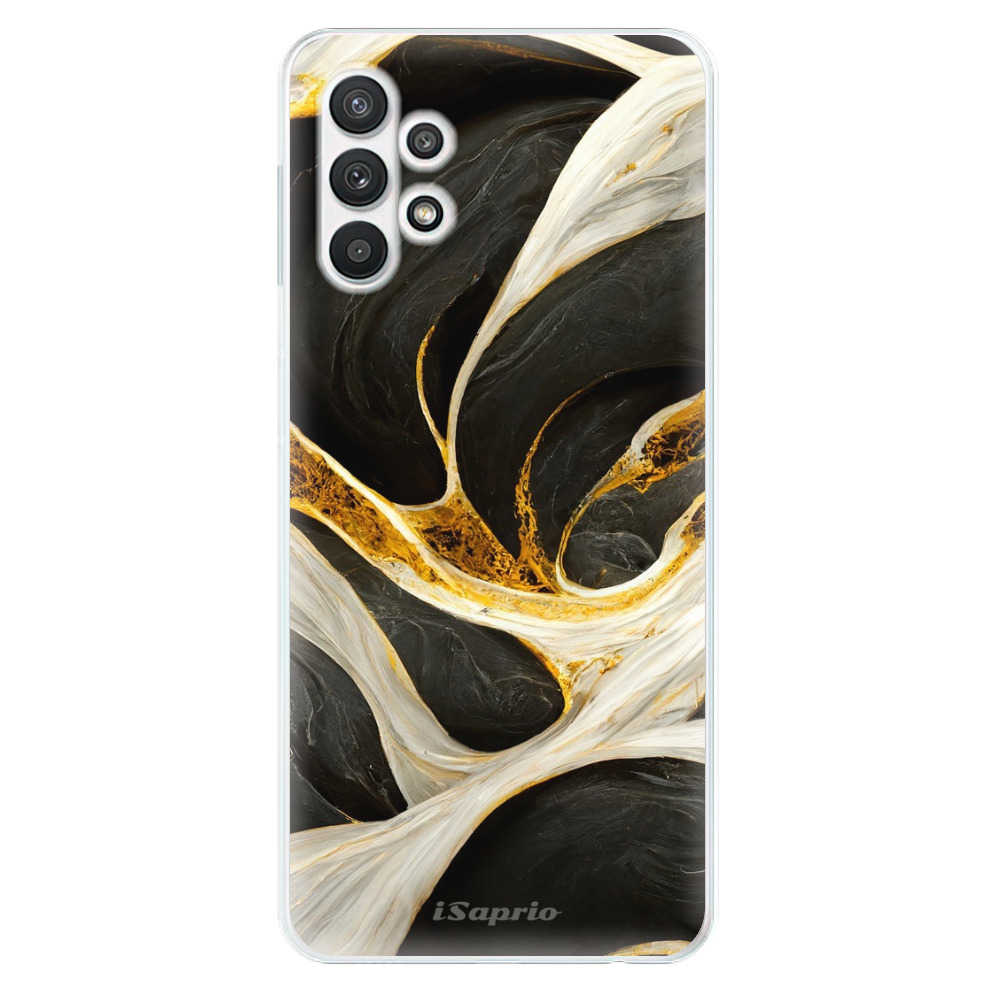 Odolné silikonové pouzdro iSaprio - Black and Gold - Samsung Galaxy A32 5G