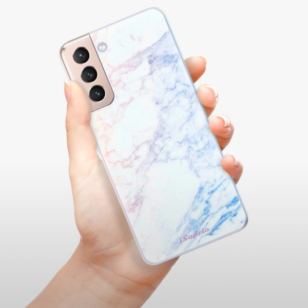 Silikonové pouzdro iSaprio - Samsung Galaxy S21 5G - Raibow Marble 10
