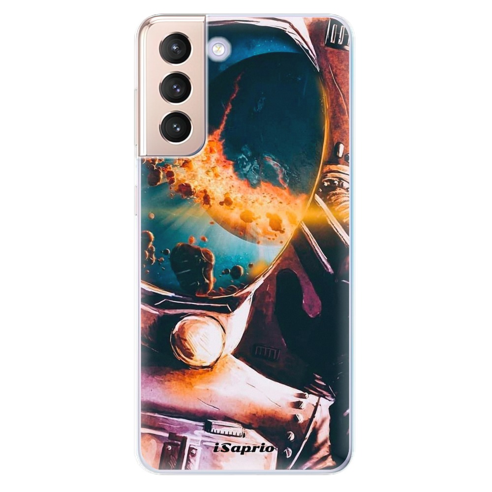 Odolné silikonové pouzdro iSaprio - Astronaut 01 na mobil Samsung Galaxy S21 5G (Odolný silikonový kryt, obal, pouzdro iSaprio - Astronaut 01 na mobilní telefon Samsung Galaxy S21 5G)