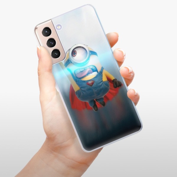 Silikonové pouzdro iSaprio - Samsung Galaxy S21 5G - Mimons Superman 02