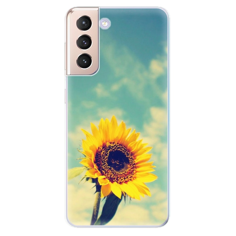 Odolné silikonové pouzdro iSaprio - Sunflower 01 na mobil Samsung Galaxy S21 5G (Odolný silikonový kryt, obal, pouzdro iSaprio - Sunflower 01 na mobilní telefon Samsung Galaxy S21 5G)