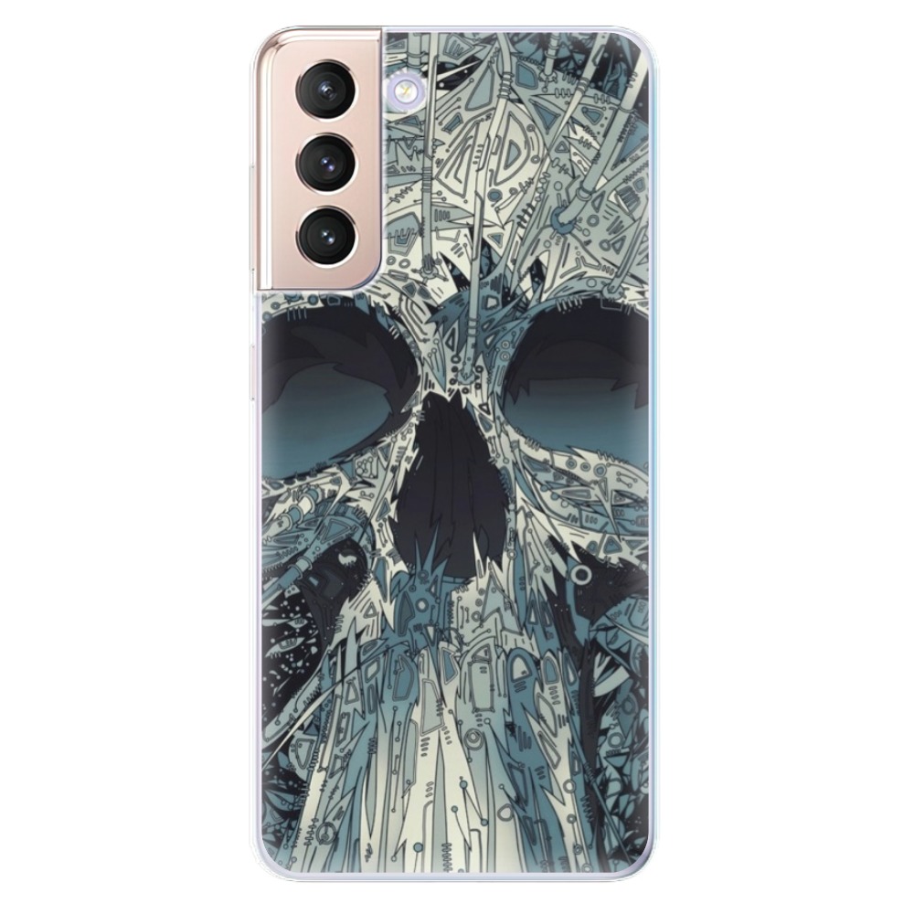 Odolné silikonové pouzdro iSaprio - Abstract Skull na mobil Samsung Galaxy S21 5G (Odolný silikonový kryt, obal, pouzdro iSaprio - Abstract Skull na mobilní telefon Samsung Galaxy S21 5G)