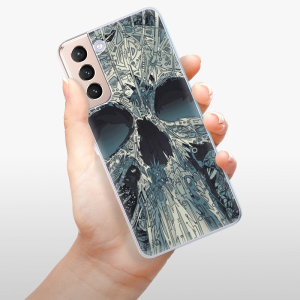 Silikonové pouzdro iSaprio - Samsung Galaxy S21 5G - Abstract Skull