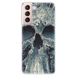 Odolné silikonové pouzdro iSaprio - Abstract Skull na mobil Samsung Galaxy S21 5G