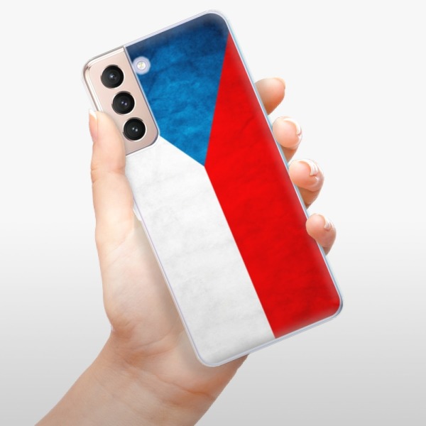 Silikonové pouzdro iSaprio - Samsung Galaxy S21 5G - Czech Flag