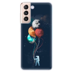 Odolné silikonové pouzdro iSaprio - Balloons 02 na mobil Samsung Galaxy S21 5G