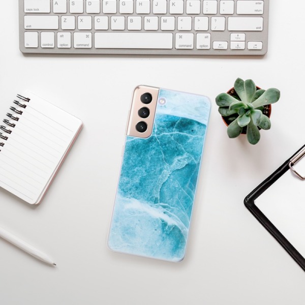 Silikonové pouzdro iSaprio - Samsung Galaxy S21 5G - Blue Marble