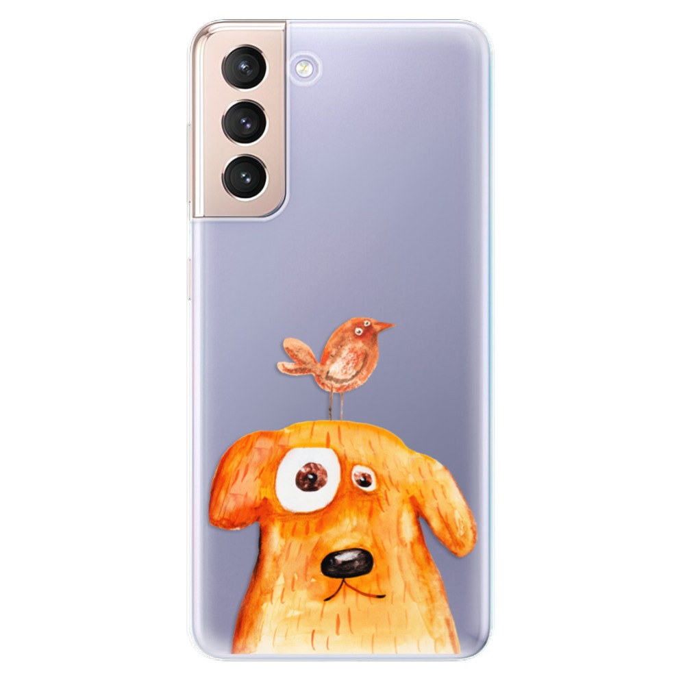 Odolné silikonové pouzdro iSaprio - Dog And Bird - Samsung Galaxy S21