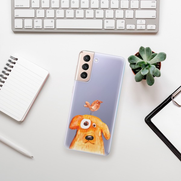 Silikonové pouzdro iSaprio - Samsung Galaxy S21 5G - Dog And Bird