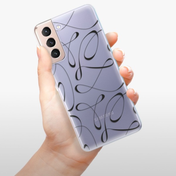 Silikonové pouzdro iSaprio - Samsung Galaxy S21 5G - Fancy black