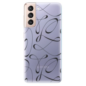 Silikonové pouzdro iSaprio - Samsung Galaxy S21 5G - Fancy black