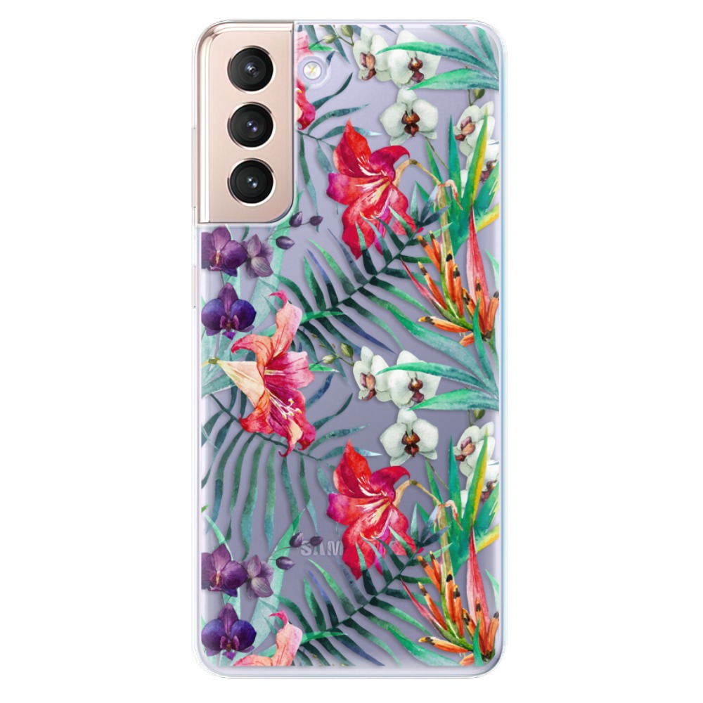 Odolné silikonové pouzdro iSaprio - Flower Pattern 03 - Samsung Galaxy S21