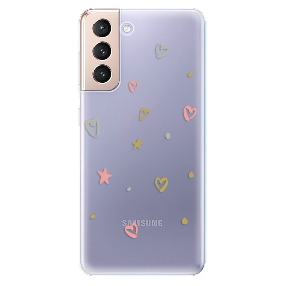 Odolné silikonové pouzdro iSaprio - Lovely Pattern na mobil Samsung Galaxy S21 5G (Odolný silikonový kryt, obal, pouzdro iSaprio - Lovely Pattern na mobilní telefon Samsung Galaxy S21 5G)